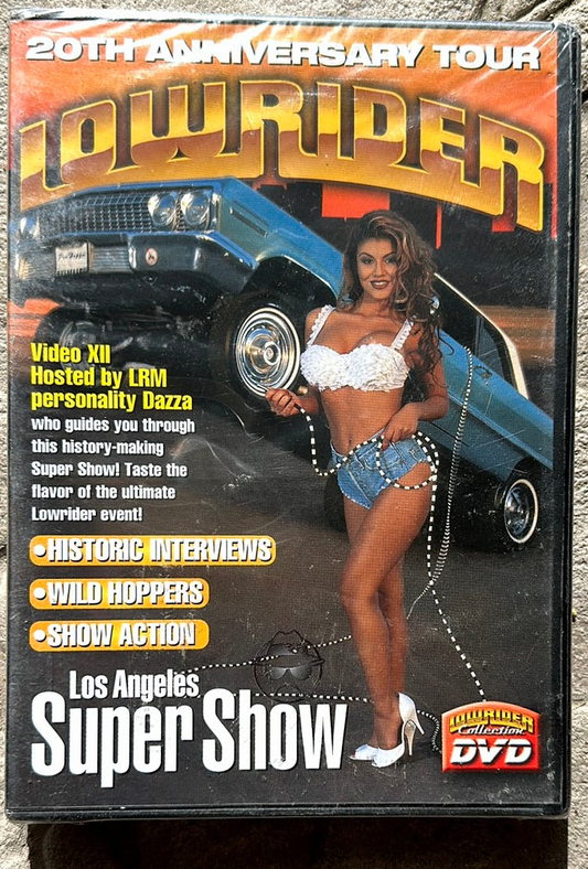 Lowrider Magazine’s L.A. Super Show, celebrating its 20th anniversary, is now available on DVD. The 60-minute documentary features Dazza Del Rio as the host. (Signed) The DVD is in new condition.