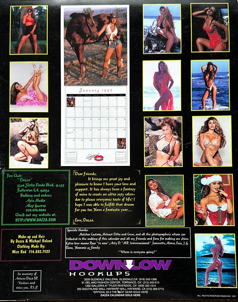 1997 Dazza Calendar