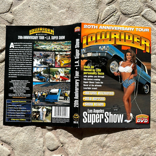 ￼ Lowrider Magazine L.A Super Show  ￼20th anniversary. DVD 60 minutes hosted by Dazza Del Rio. (Signed)  New Condition
