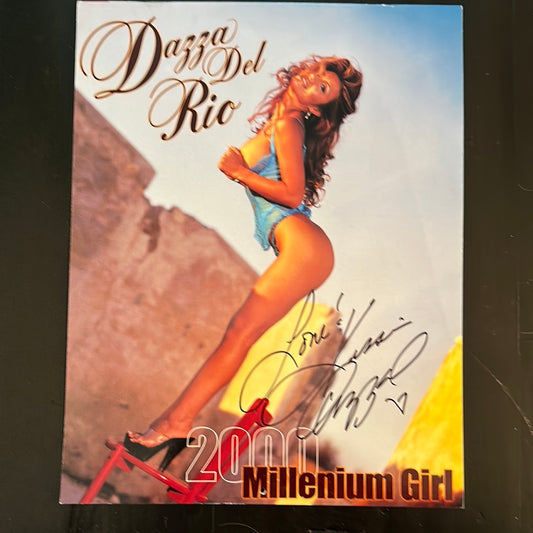 Original 2000 Signed Dazza Del Rio 'Millennium Girl' Calendar